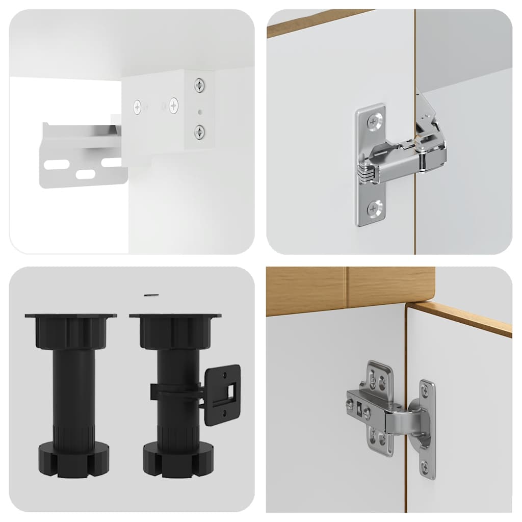 Σετ Ντουλάπια Κουζίνας 8 Τεμαχίων Kalmar Επεξεργασμένο Ξύλο - Pakobazaar