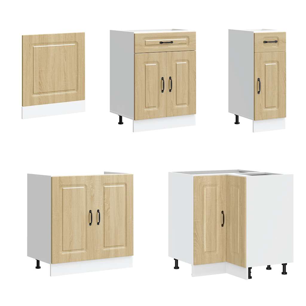 Σετ Ντουλάπια Κουζίνας 11 Τεμαχίων Kalmar Επεξεργασμένο Ξύλο - Pakobazaar