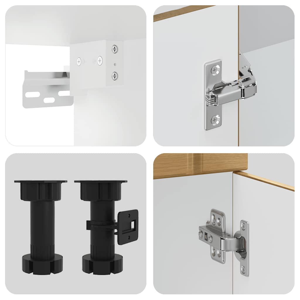 Σετ Ντουλάπια Κουζίνας 11 τεμ. Lucca Αρτισιανή Δρυς Επεξ. Ξύλο