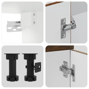 Σετ Ντουλάπια Κουζίνας 11 Τεμαχίων Kalmar Επεξεργασμένο Ξύλο - Pakobazaar