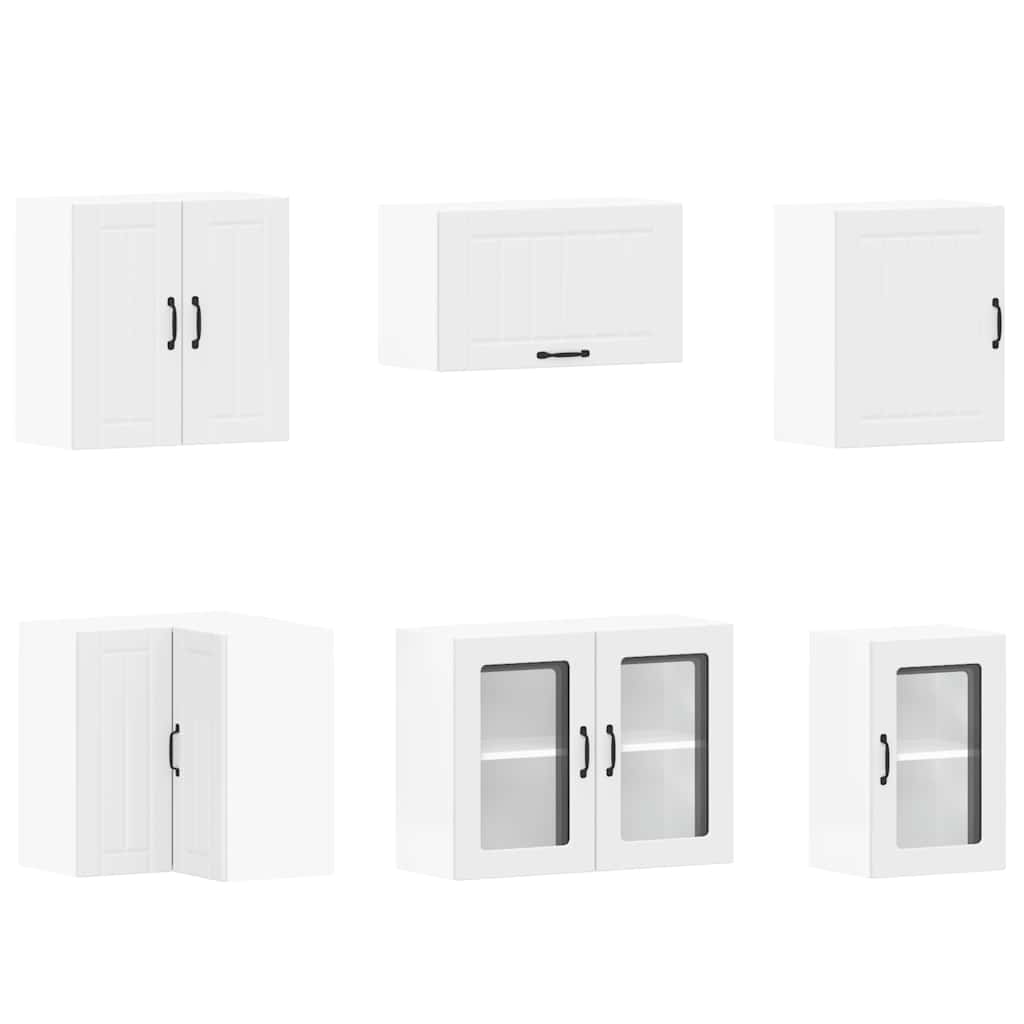 Σετ ντουλαπιών κουζίνας 11 τεμαχίων Lucca Λευκό μηχανικό ξύλο - Pakobazaar