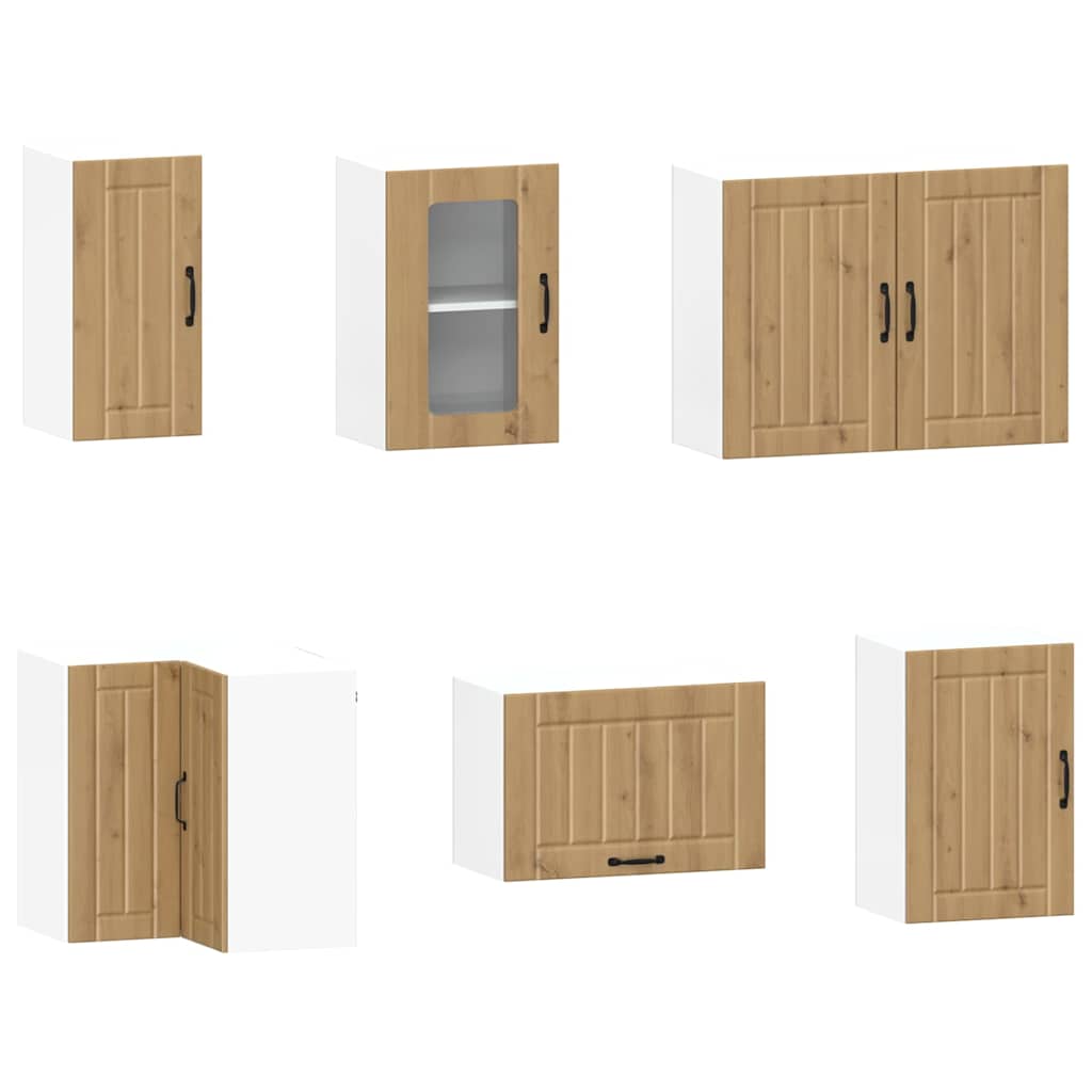 Σετ Ντουλάπια Κουζίνας 11 Τεμαχίων Kalmar Επεξεργασμένο Ξύλο - Pakobazaar