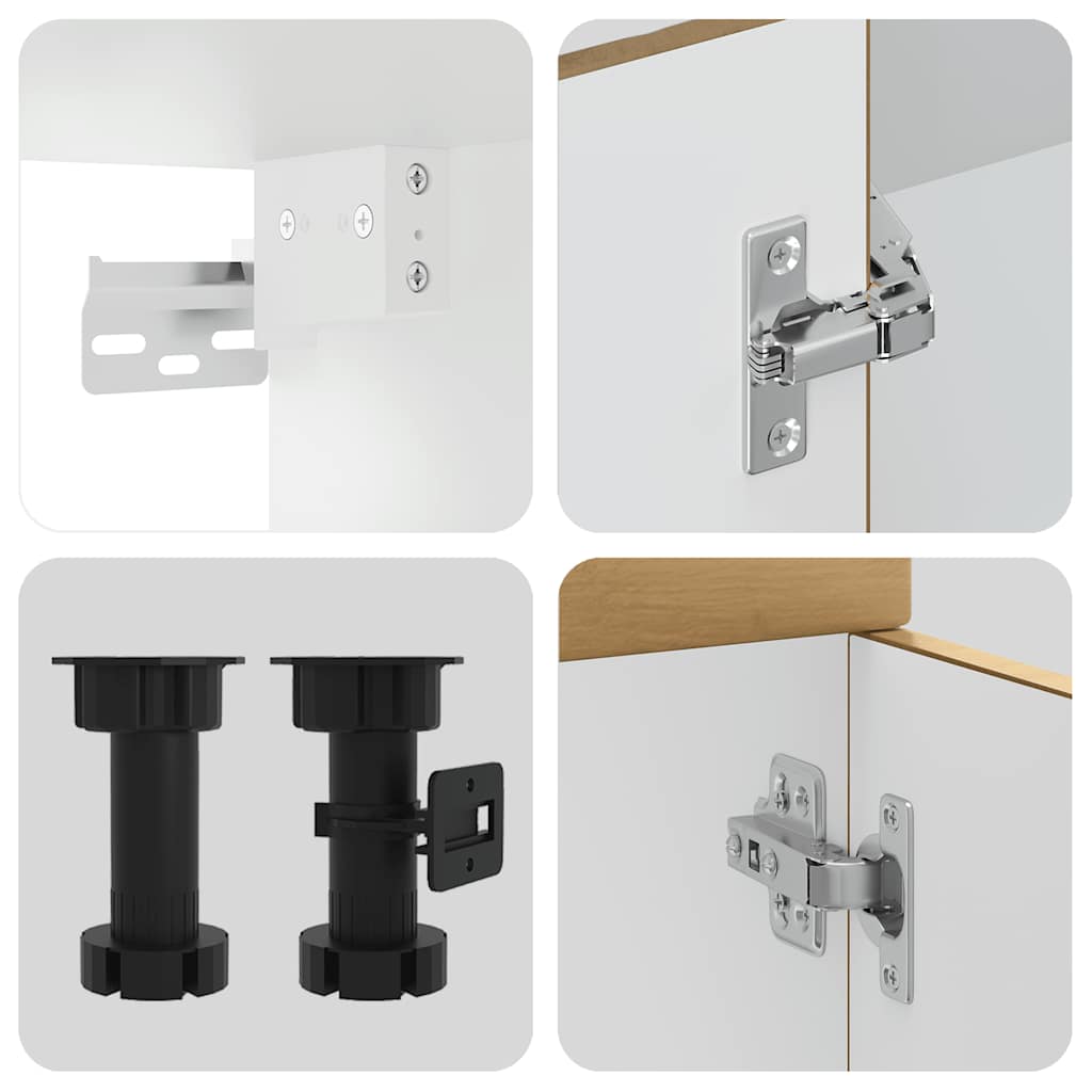 Σετ Ντουλάπια Κουζίνας 11 Τεμαχίων Kalmar Επεξεργασμένο Ξύλο - Pakobazaar