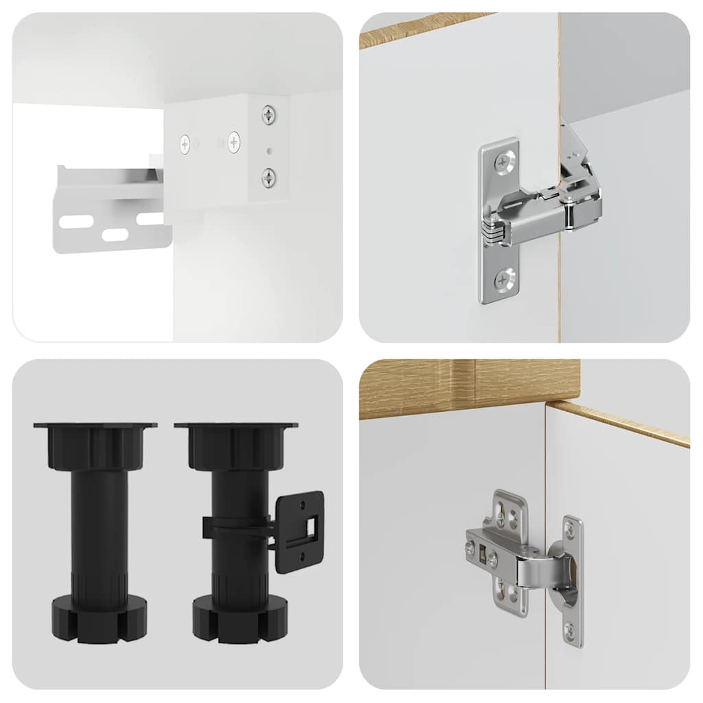 Σετ Ντουλάπια Κουζίνας 14 τεμ. Lucca Sonoma Δρυς Επεξ. Ξύλο - Pakobazaar