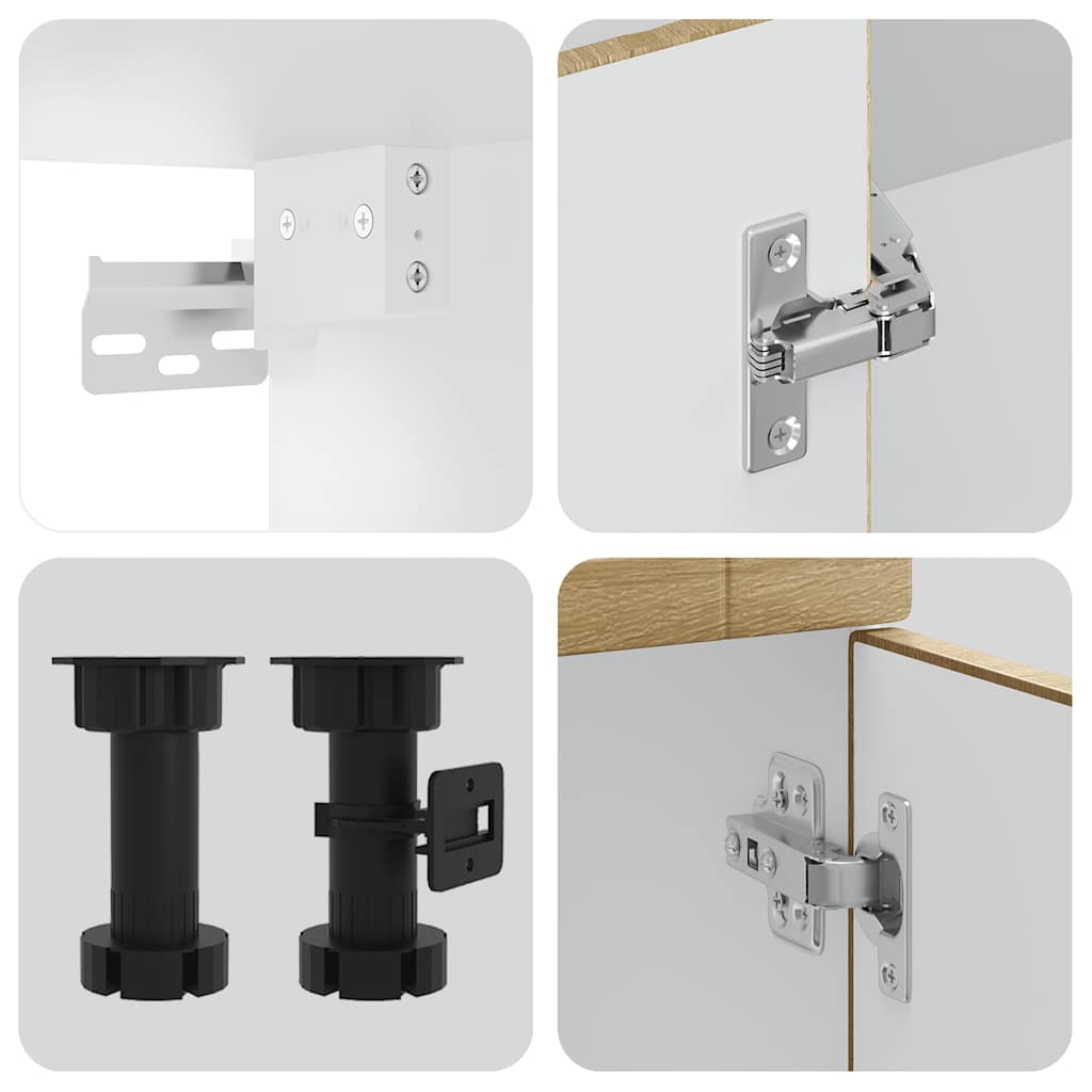 Σετ Ντουλάπια Κουζίνας 14 Τεμαχίων Porto Επεξεργασμένο Ξύλο - Pakobazaar