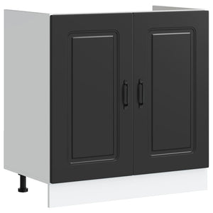 Ντουλάπα Κουζίνας με αποθήκευση Kalmar Μαύρο 80 x 46 x 81,5 εκ - Pakobazaar