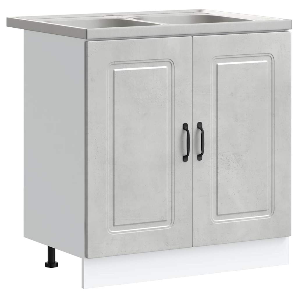 Ντουλάπα Κουζίνας Kalmar Σκυρόδεμα Γκρι 80 x 46 x 81,5 εκ - Pakobazaar