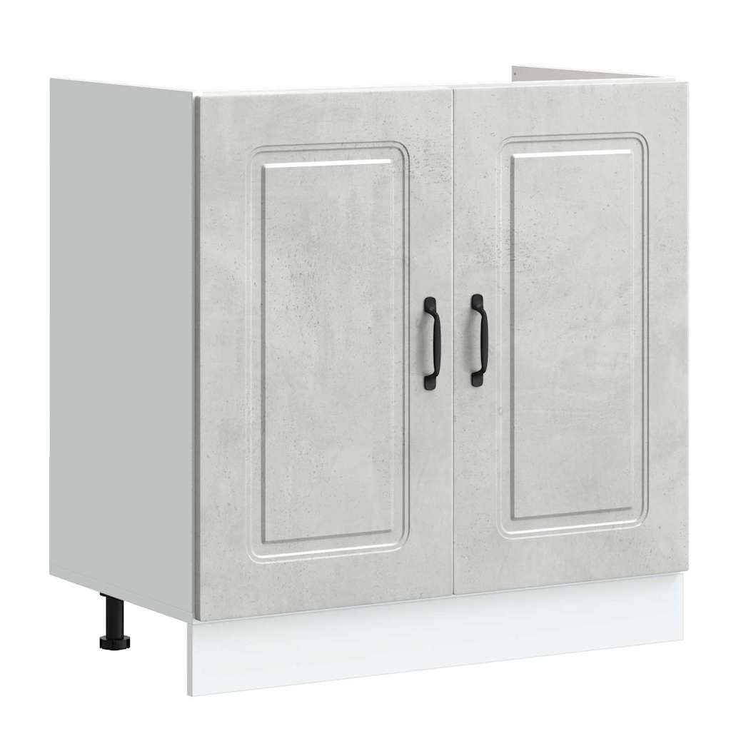 Ντουλάπα Κουζίνας Kalmar Σκυρόδεμα Γκρι 80 x 46 x 81,5 εκ - Pakobazaar