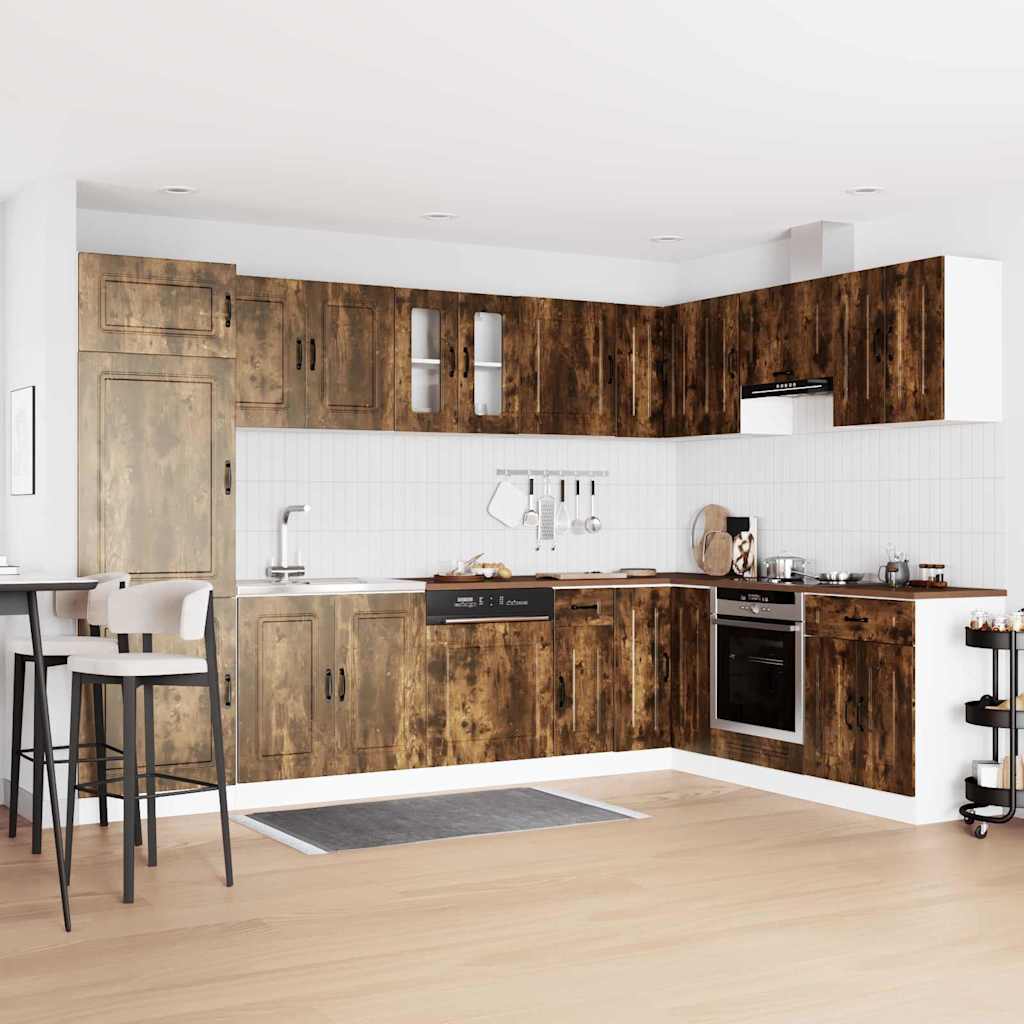 Ντουλάπα Κουζίνας με πόρτα Kalmar 2 pcs Καφέ 80 x 46 x 81.5 εκ