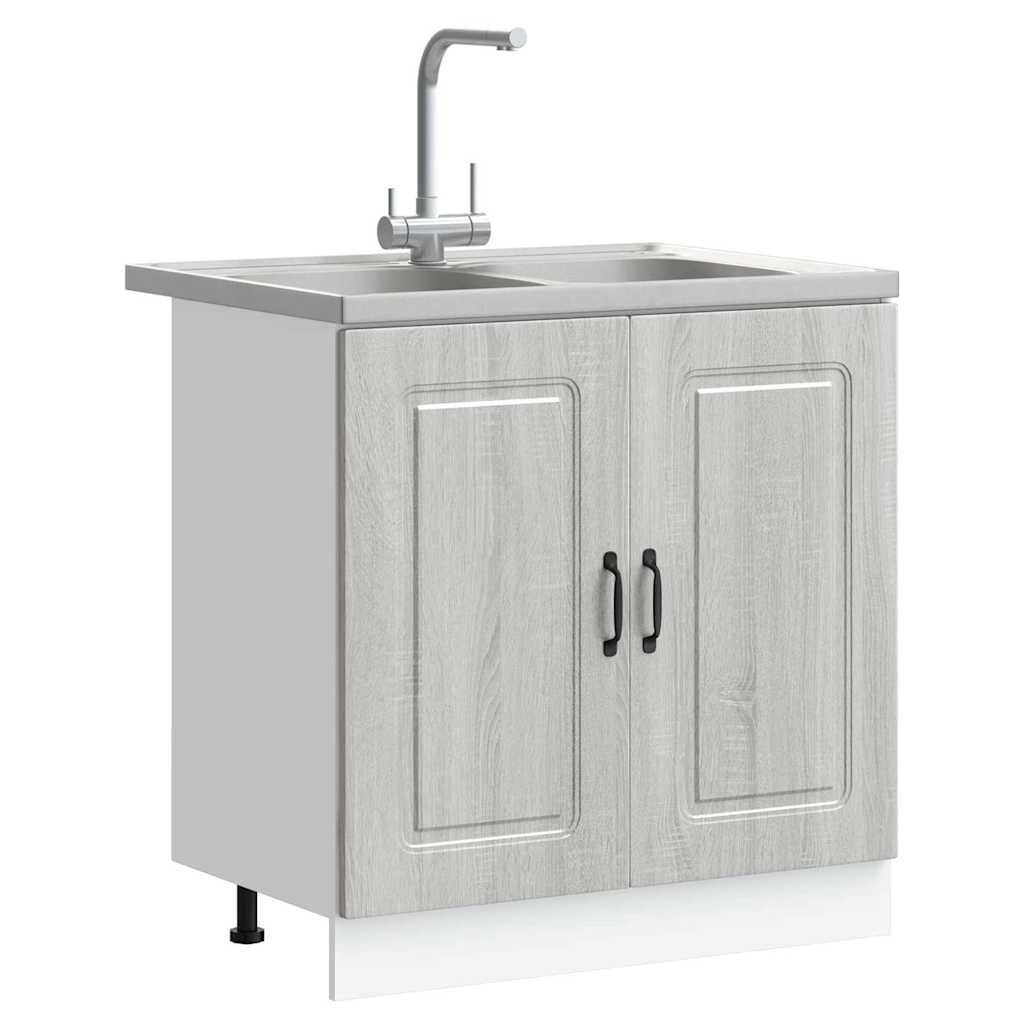 Ντουλάπα Κουζίνας Kalmar Γκρίζο Σονομα 80 x 46 x 81,5 εκ - Pakobazaar