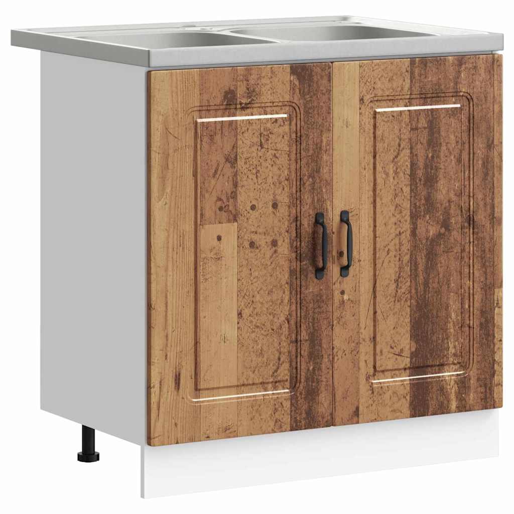 Ντουλάπα Κουζίνας με πόρτα Kalmar Παλιό ξύλο 80 x 46 x 81,5 εκ - Pakobazaar