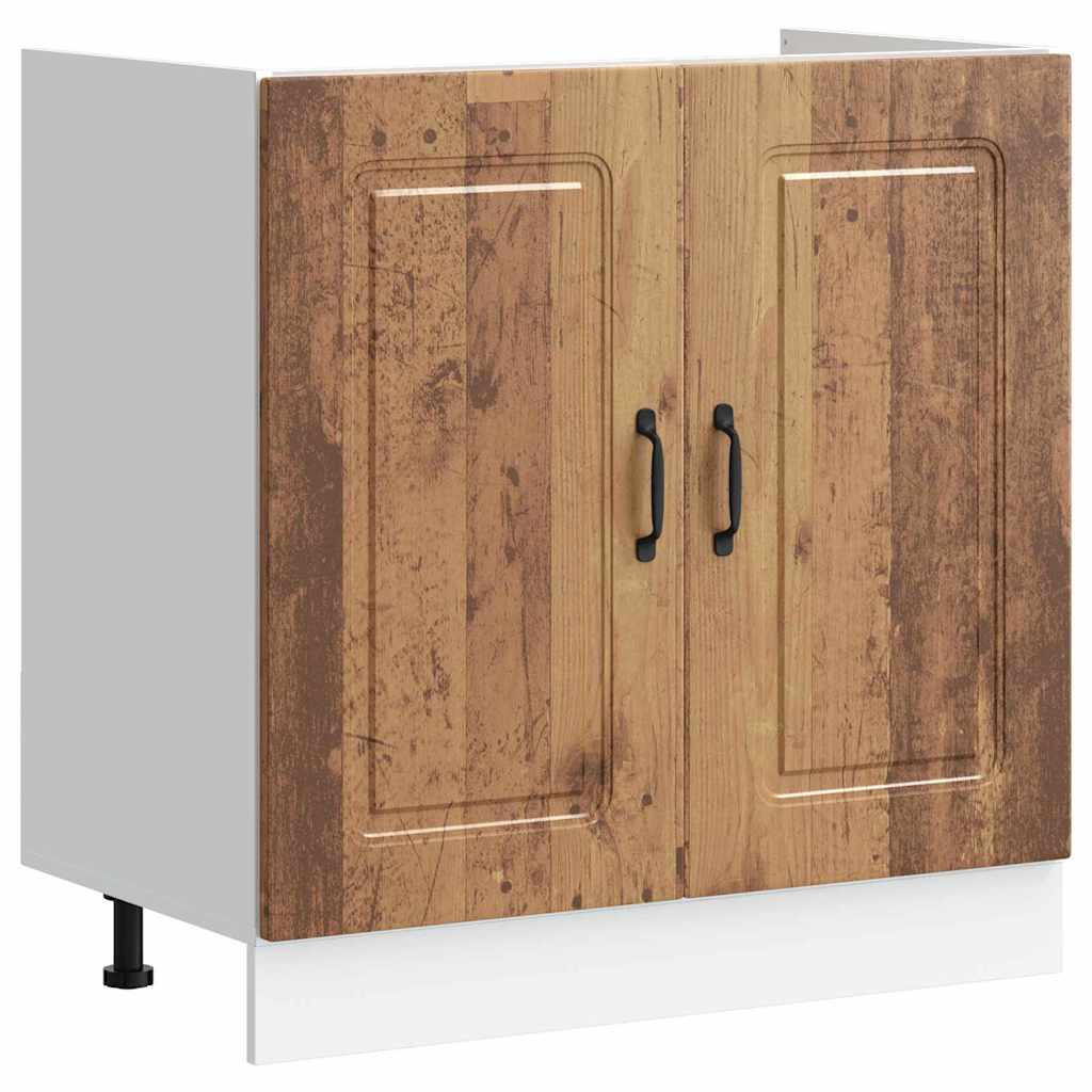 Ντουλάπα Κουζίνας με πόρτα Kalmar Παλιό ξύλο 80 x 46 x 81,5 εκ - Pakobazaar