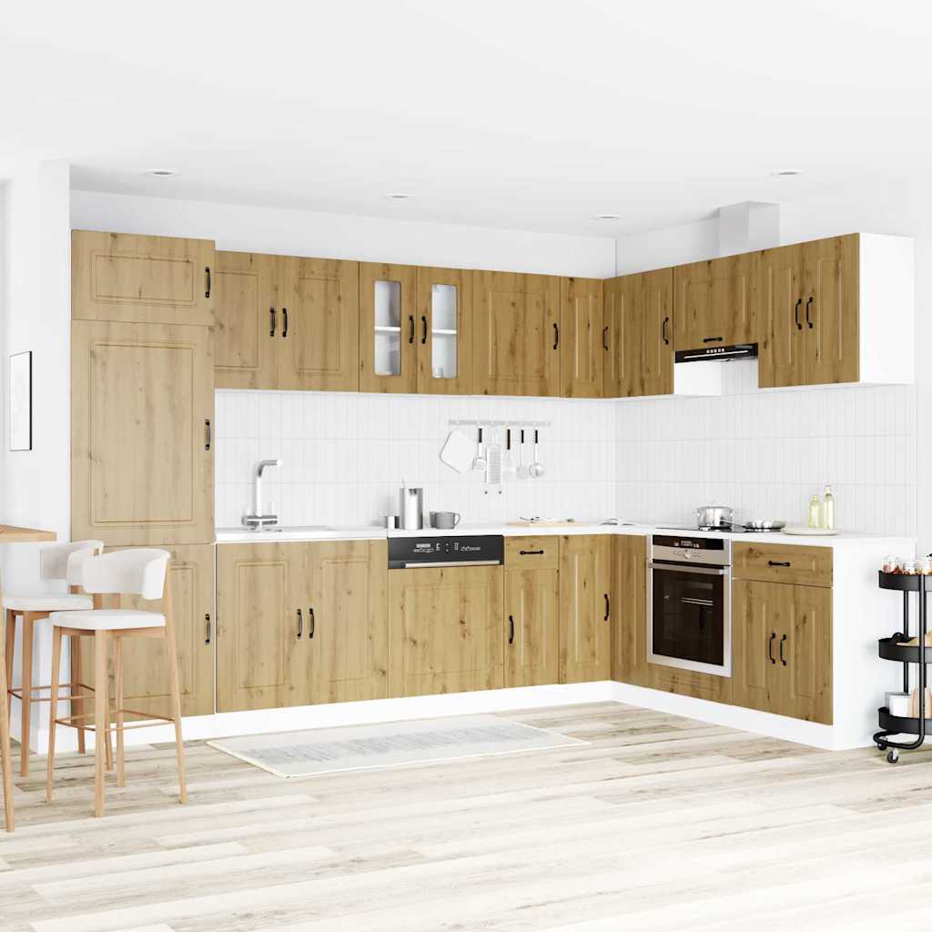 Ντουλάπα Κουζίνας με πόρτα Kalmar Artisan Oak 80 x 46 x 81,5 εκ - Pakobazaar