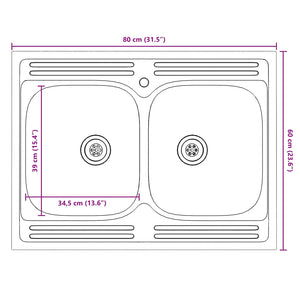 Βάση νιπτήρα με αποθήκευση Porto 2 pcs Λευκό Επεξεργασμένο ξύλο - Pakobazaar