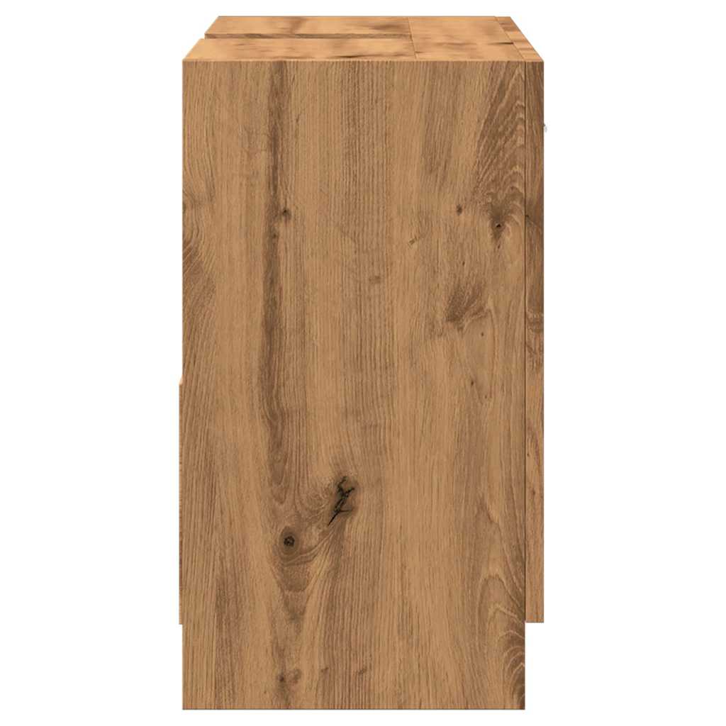 Ντουλάπι Νιπτήρα Αρτισιανή Δρυς 63x30x54 εκ Επεξεργασμένο Ξύλο