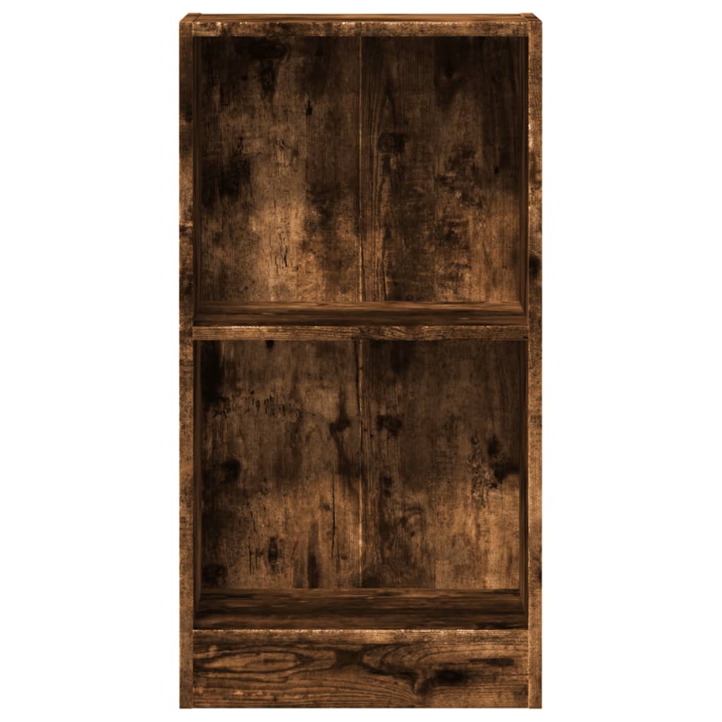 Βιβλιοθήκη Καπνιστή Δρυς 40x24x76 εκ. από Επεξεργασμένο Ξύλο