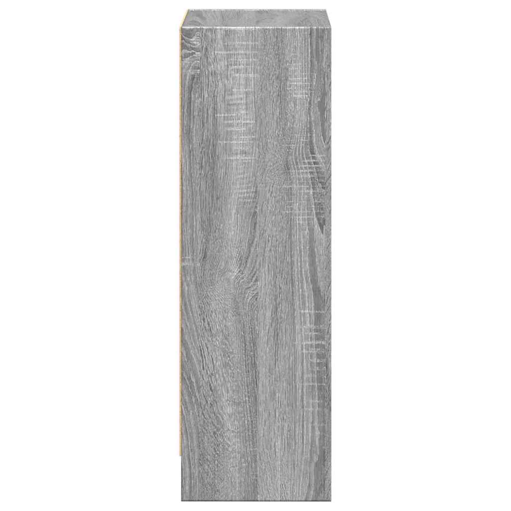 Βιβλιοθήκη Γκρι Sonoma 40x24x76 cm Ξύλινη κατασκευή