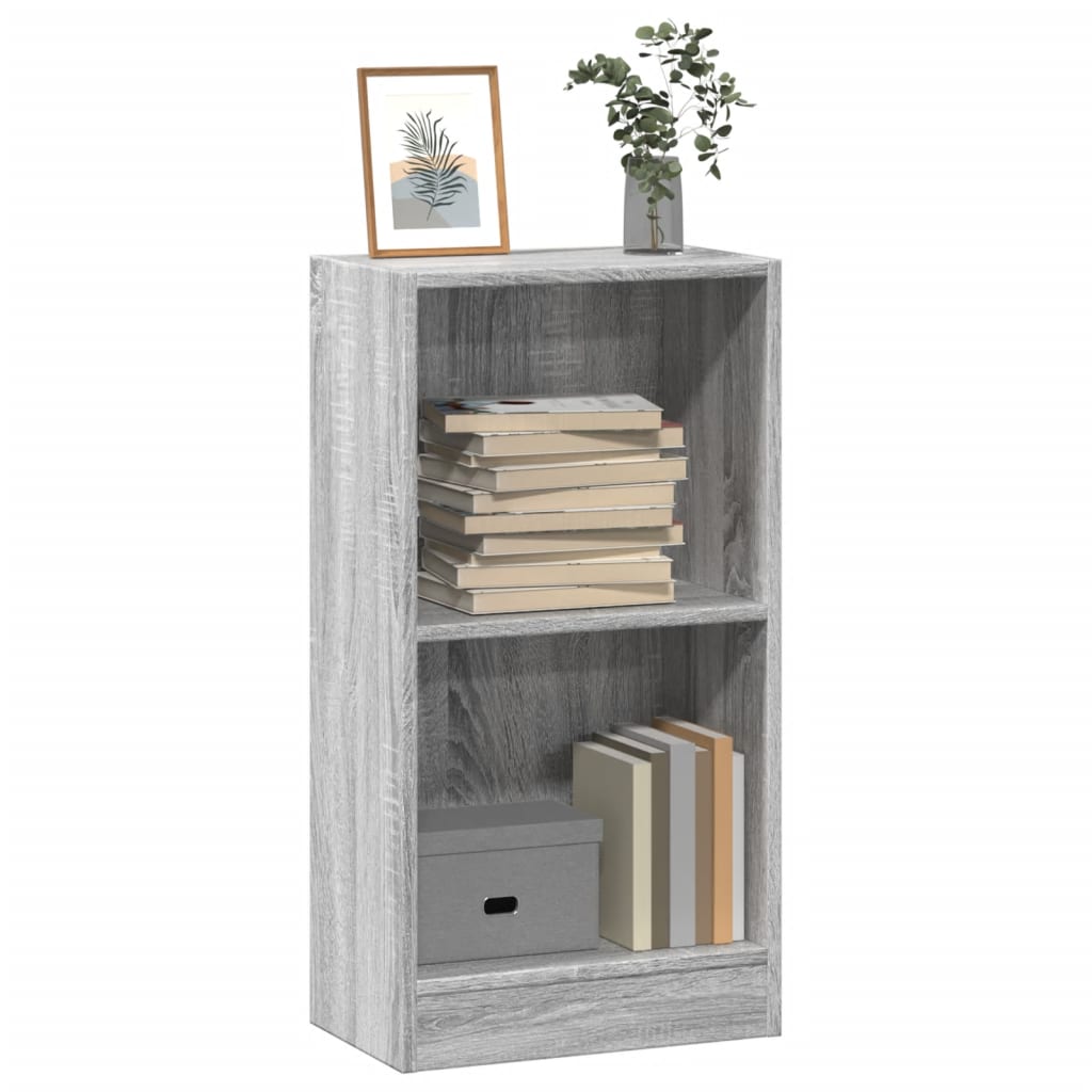 Βιβλιοθήκη Γκρι Sonoma 40x24x76 cm Ξύλινη κατασκευή