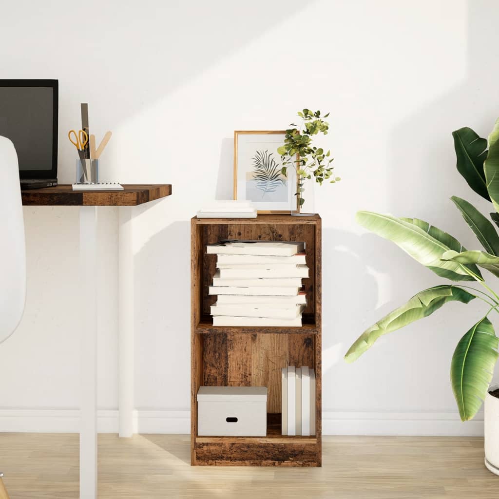 Βιβλιοθήκη Όψη Παλαιού Ξύλου 40x24x76 εκ. Επεξεργασμένο Ξύλο