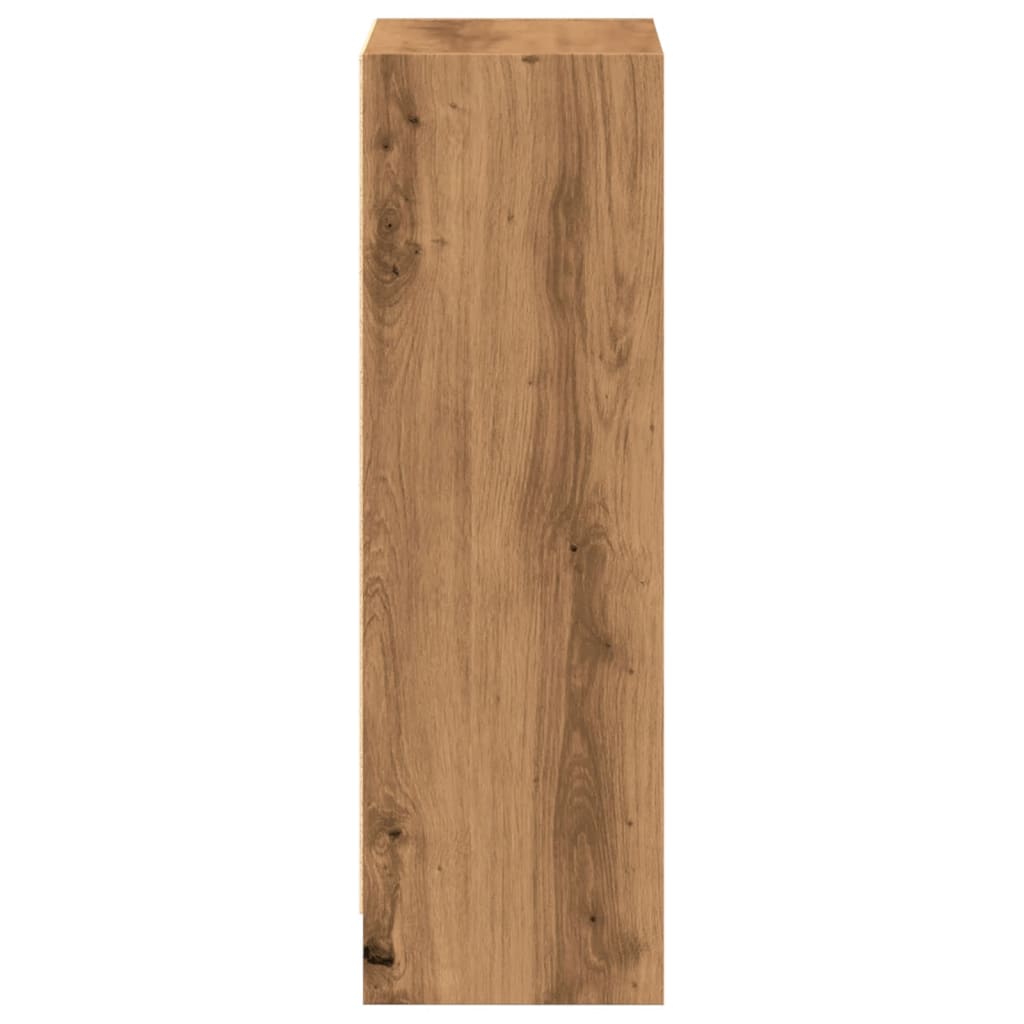 Βιβλιοθήκη Αρτισιανή Δρυς 40x24x76 εκ. από Επεξεργασμένο Ξύλο