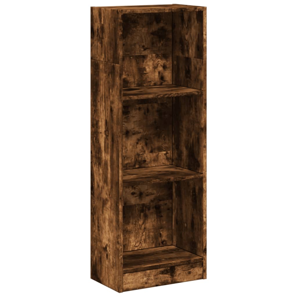Βιβλιοθήκη Καπνιστή Δρυς 40x24x109 εκ. από Επεξεργασμένο Ξύλο - Pakobazaar