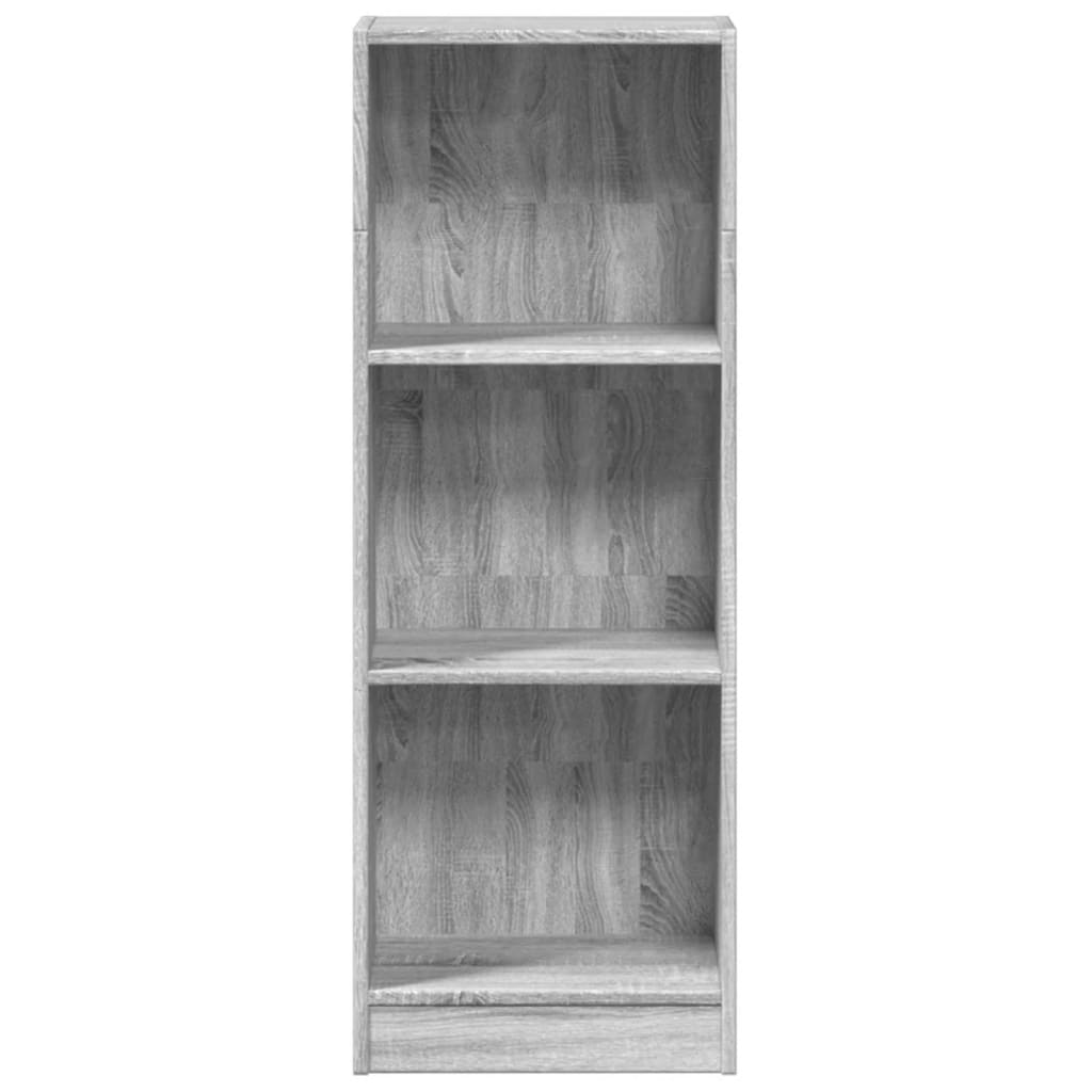 Βιβλιοθήκη Γκρι Sonoma 40x24x109 εκ. από Επεξεργασμένο Ξύλο