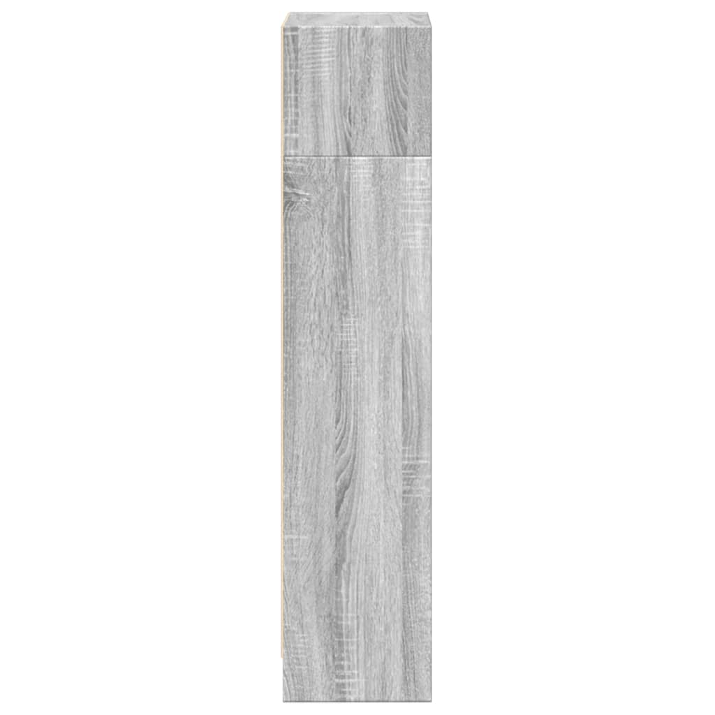 Βιβλιοθήκη Γκρι Sonoma 40x24x109 εκ. από Επεξεργασμένο Ξύλο