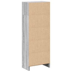 Βιβλιοθήκη Γκρι Sonoma 40x24x109 εκ. από Επεξεργασμένο Ξύλο