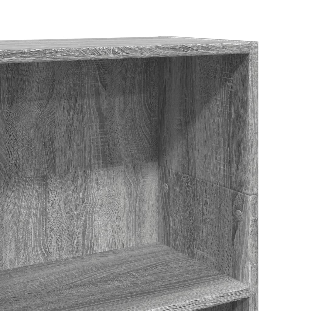 Βιβλιοθήκη Γκρι Sonoma 40x24x109 εκ. από Επεξεργασμένο Ξύλο