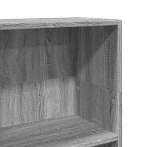 Βιβλιοθήκη Γκρι Sonoma 40x24x109 εκ. από Επεξεργασμένο Ξύλο