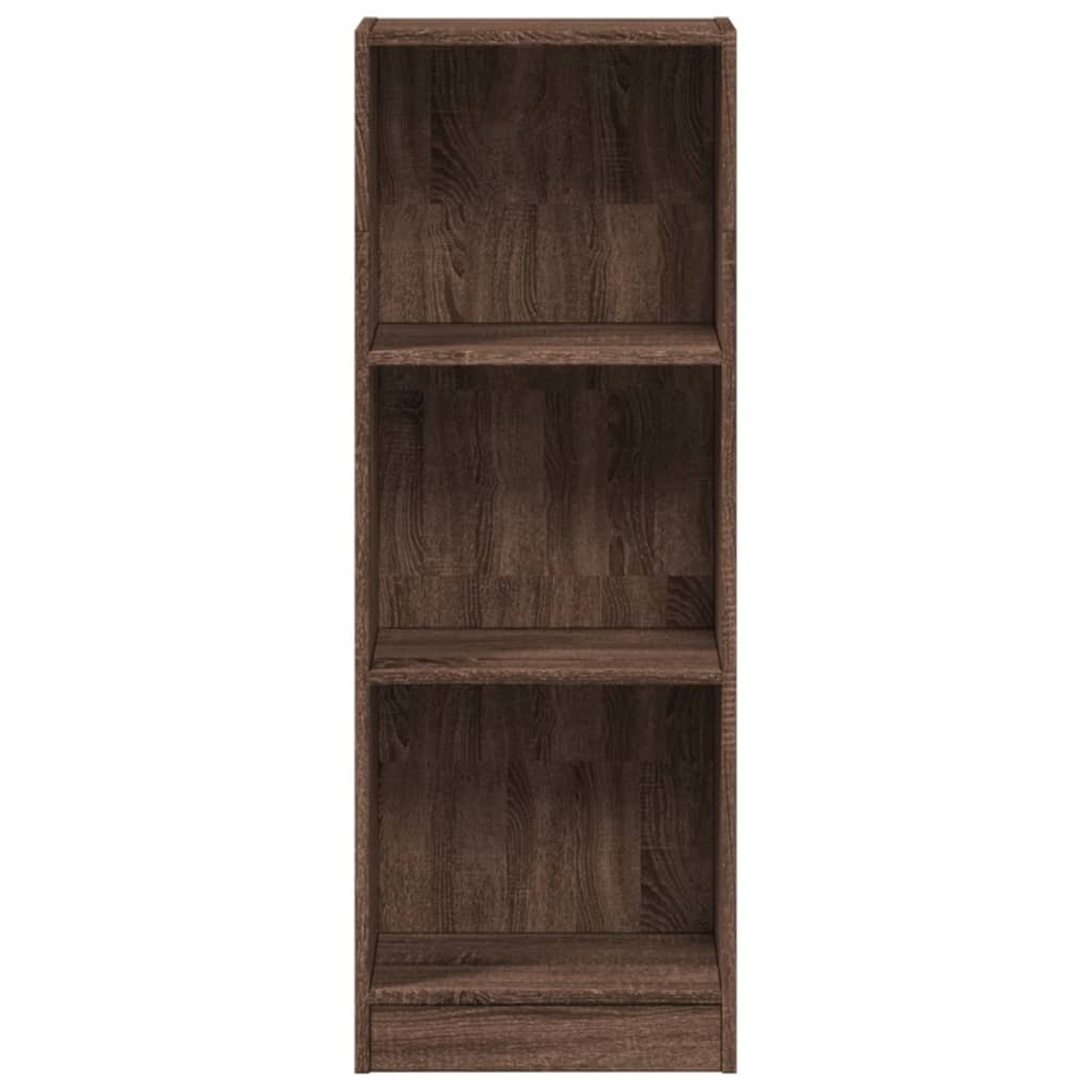 Βιβλιοθήκη Καφέ Δρυς 40x24x109 εκ. από Επεξεργασμένο Ξύλο - Pakobazaar