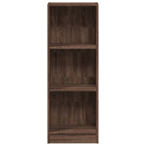 Βιβλιοθήκη Καφέ Δρυς 40x24x109 εκ. από Επεξεργασμένο Ξύλο