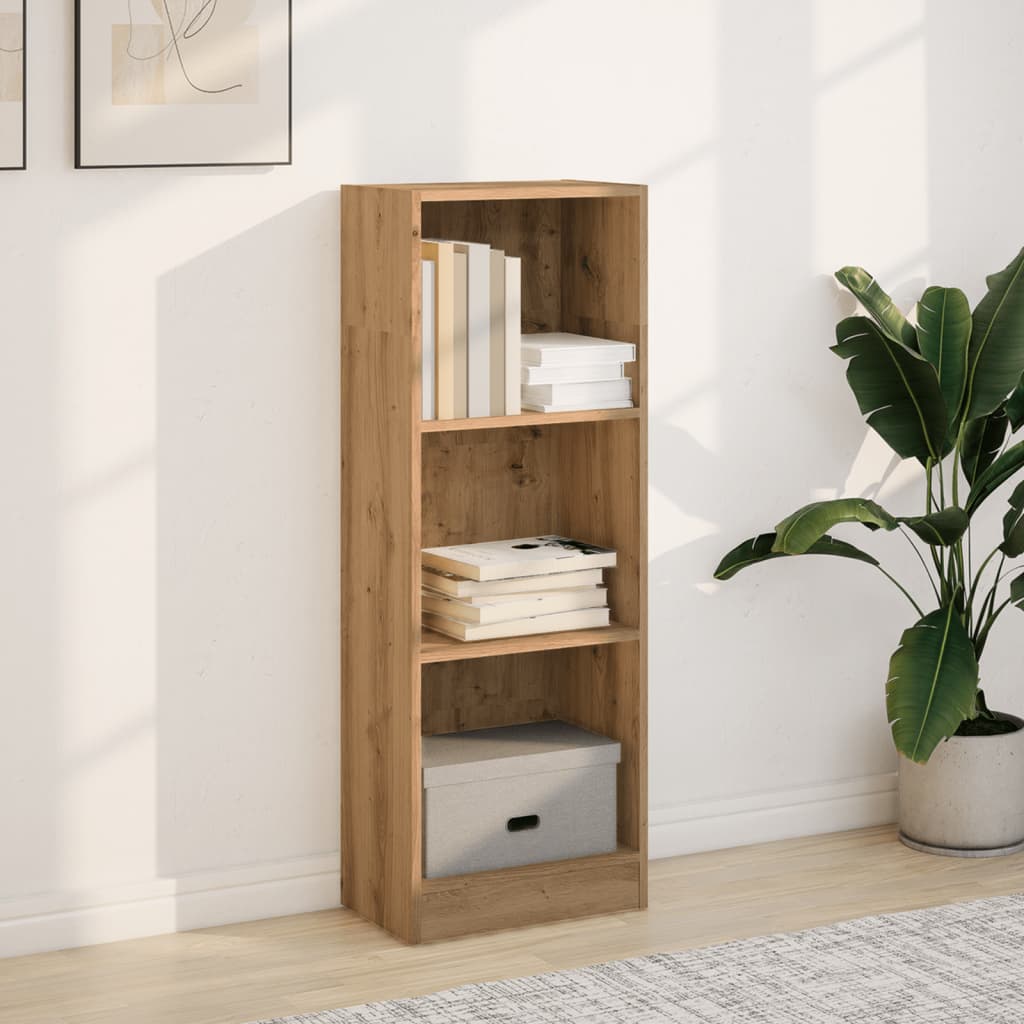 Βιβλιοθήκη Αρτισιανή Δρυς 40x24x109 εκ. από Επεξεργασμένο Ξύλο