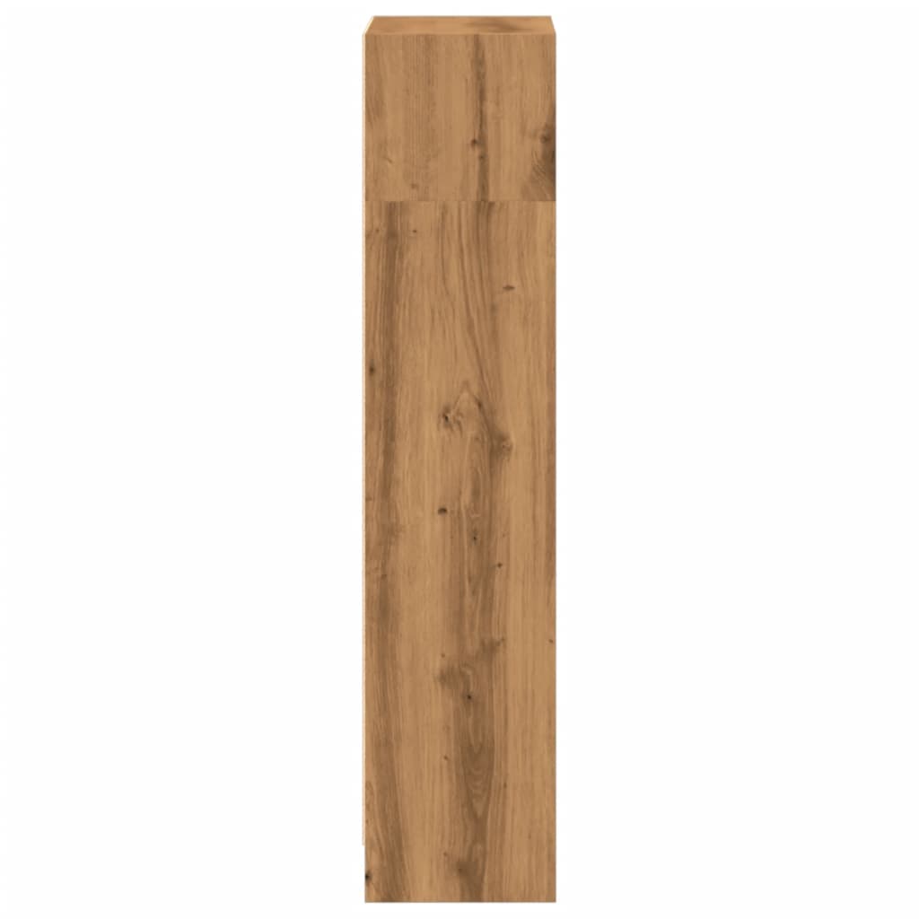 Βιβλιοθήκη Αρτισιανή Δρυς 40x24x109 εκ. από Επεξεργασμένο Ξύλο