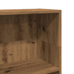 Βιβλιοθήκη Αρτισιανή Δρυς 40x24x109 εκ. από Επεξεργασμένο Ξύλο