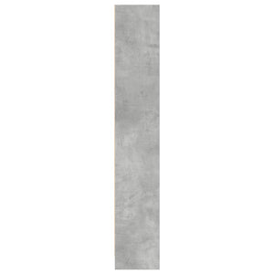 Βιβλιοθήκη Γκρι Σκυροδέματος 40x24x143 εκ. Επεξεργ. Ξύλο - Pakobazaar