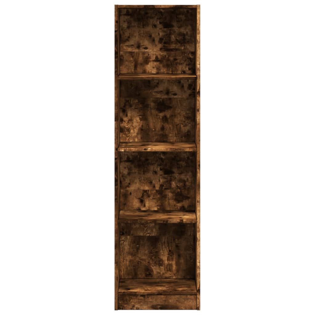 Βιβλιοθήκη Καπνιστή Δρυς 40x24x143 εκ. από Επεξεργασμένο Ξύλο - Pakobazaar