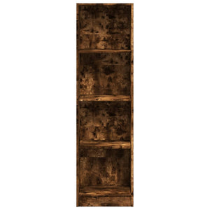 Βιβλιοθήκη Καπνιστή Δρυς 40x24x143 εκ. από Επεξεργασμένο Ξύλο - Pakobazaar