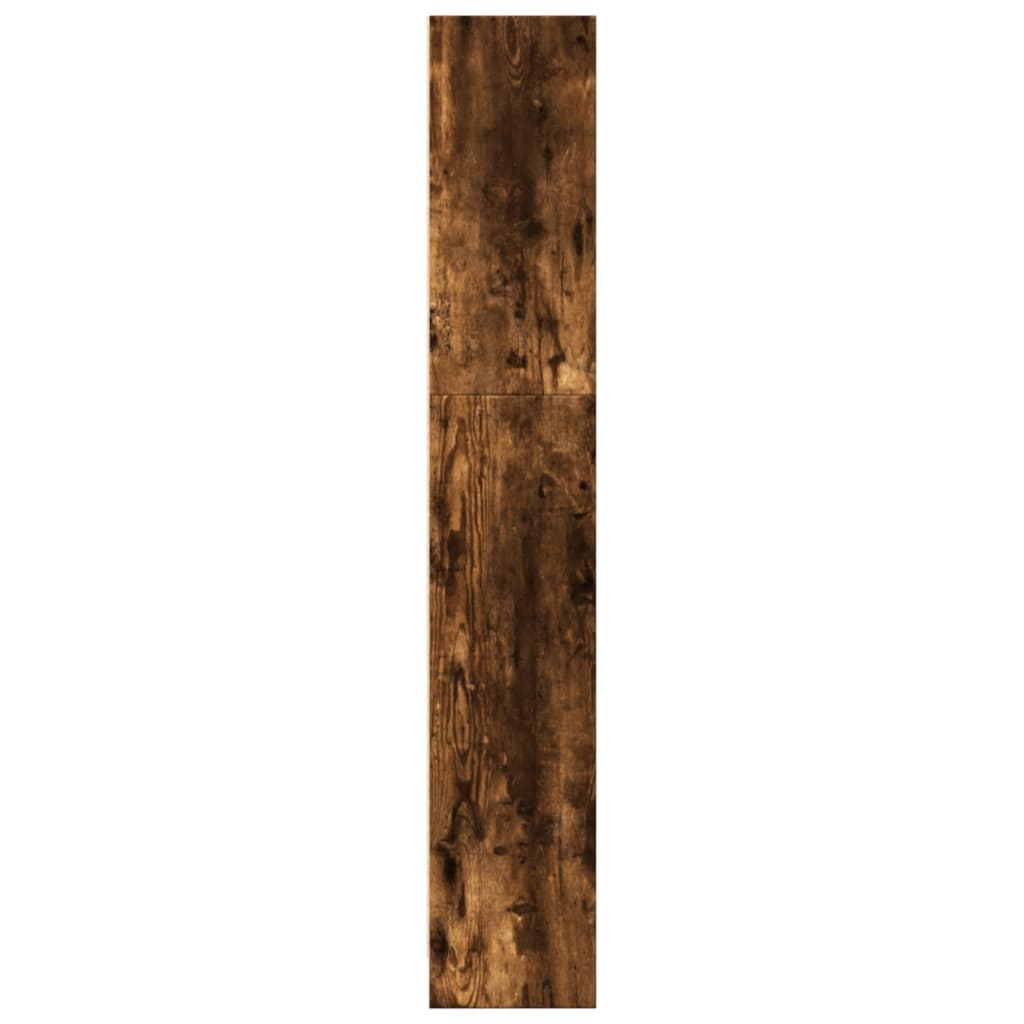 Βιβλιοθήκη Καπνιστή Δρυς 40x24x143 εκ. από Επεξεργασμένο Ξύλο - Pakobazaar