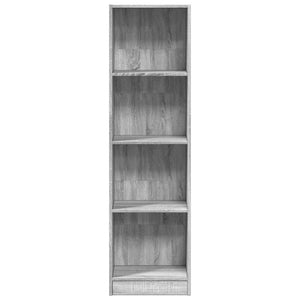 Βιβλιοθήκη Γκρι Sonoma 40x24x143 εκ. από Επεξεργ. Ξύλο - Pakobazaar