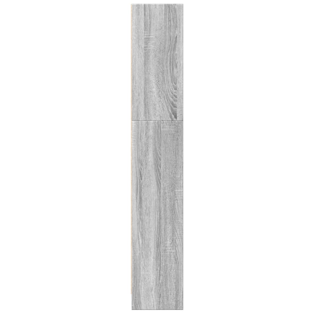 Βιβλιοθήκη Γκρι Sonoma 40x24x143 εκ. από Επεξεργ. Ξύλο - Pakobazaar