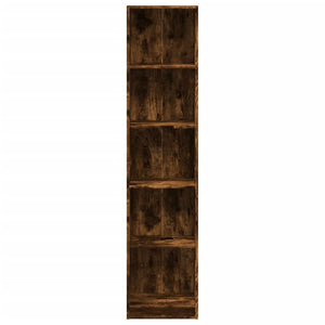 Βιβλιοθήκη Καπνιστή Δρυς 40x24x176 εκ. από Επεξεργασμένο Ξύλο