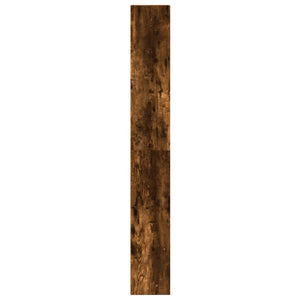 Βιβλιοθήκη Καπνιστή Δρυς 40x24x176 εκ. από Επεξεργασμένο Ξύλο