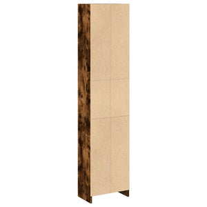 Βιβλιοθήκη Καπνιστή Δρυς 40x24x176 εκ. από Επεξεργασμένο Ξύλο