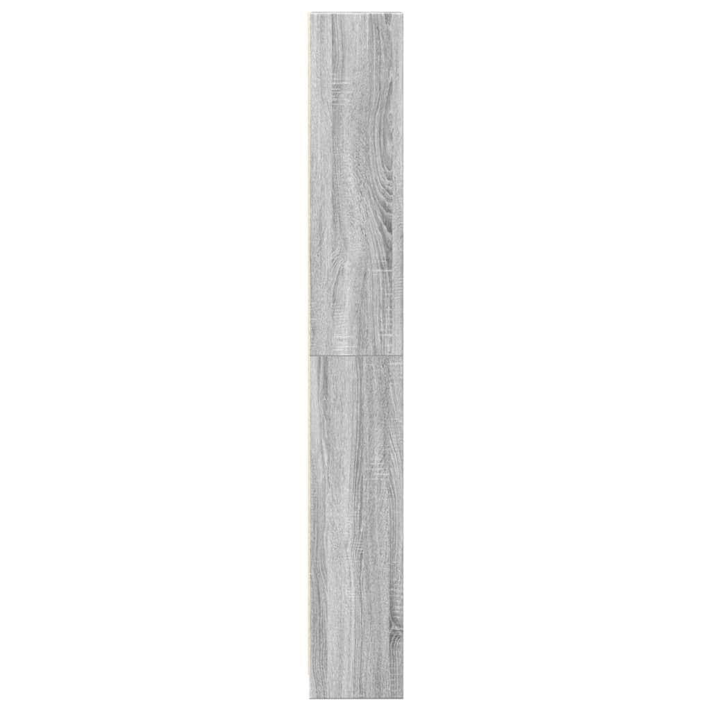 Βιβλιοθήκη Γκρι Sonoma 40x24x176 εκ. από Επεξεργασμένο Ξύλο
