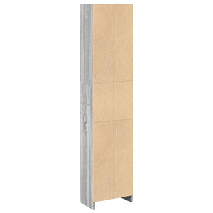 Βιβλιοθήκη Γκρι Sonoma 40x24x176 εκ. από Επεξεργασμένο Ξύλο