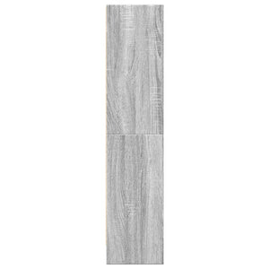 Βιβλιοθήκη Γκρι Sonoma 60x24x109 εκ. από Επεξεργ. Ξύλο - Pakobazaar