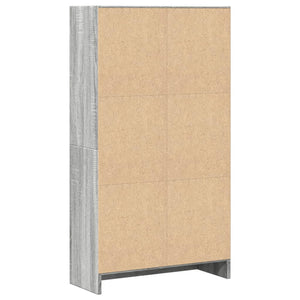 Βιβλιοθήκη Γκρι Sonoma 60x24x109 εκ. από Επεξεργ. Ξύλο - Pakobazaar