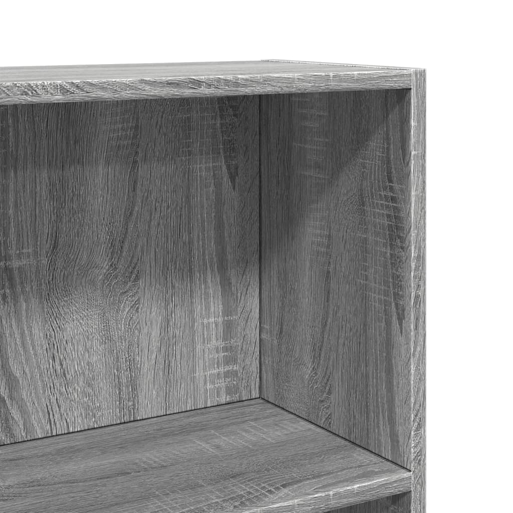 Βιβλιοθήκη Γκρι Sonoma 60x24x109 εκ. από Επεξεργ. Ξύλο - Pakobazaar