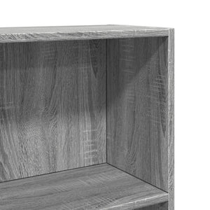 Βιβλιοθήκη Γκρι Sonoma 60x24x109 εκ. από Επεξεργ. Ξύλο - Pakobazaar